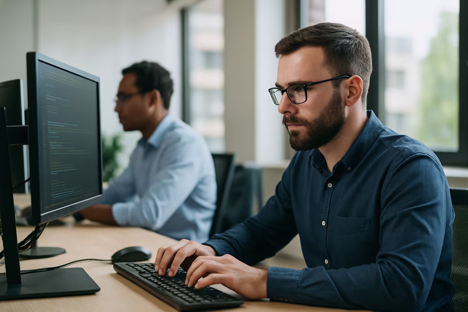IT professional conducting compliance audit