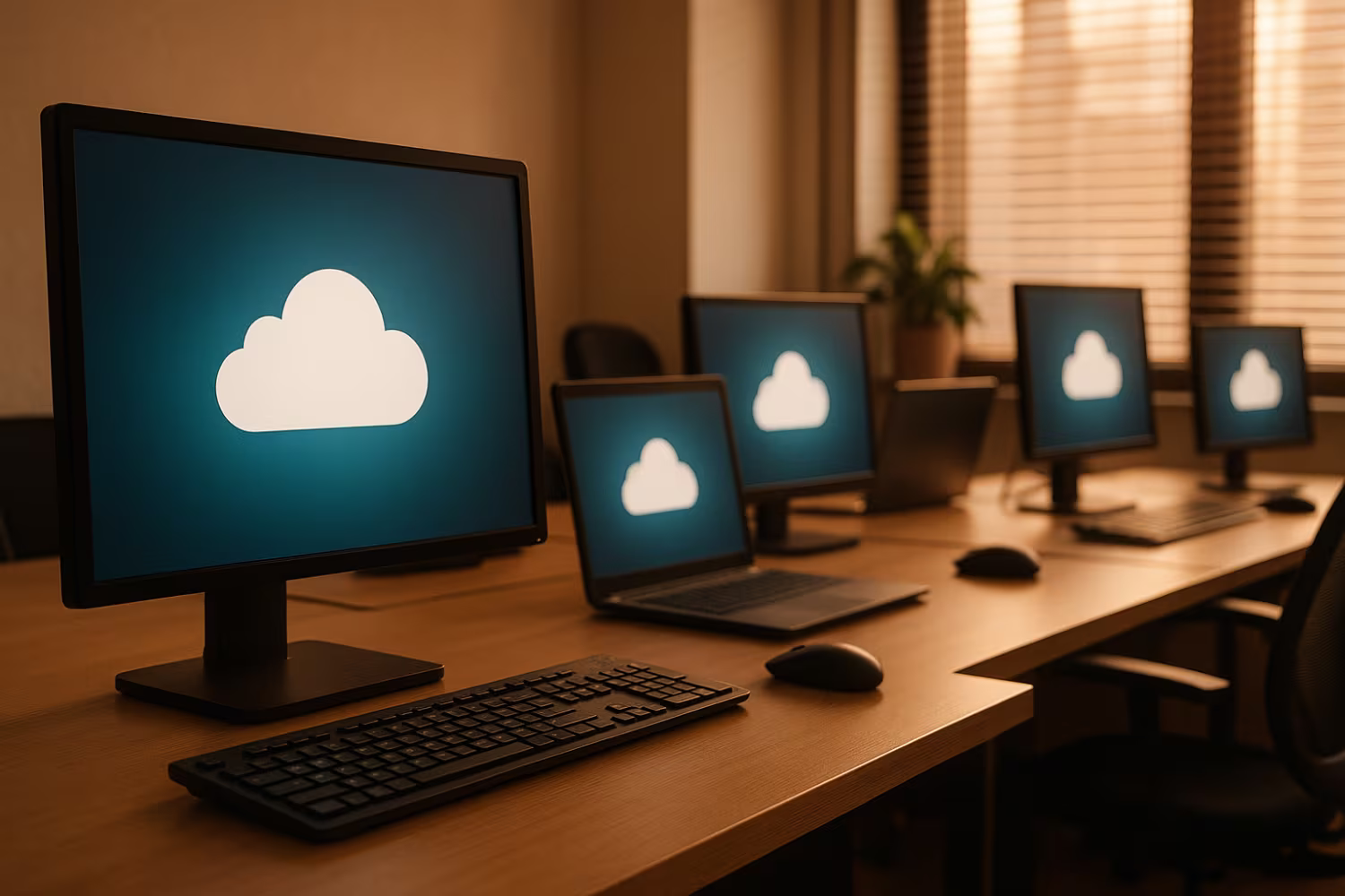 Data backup solutions workspace afternoon