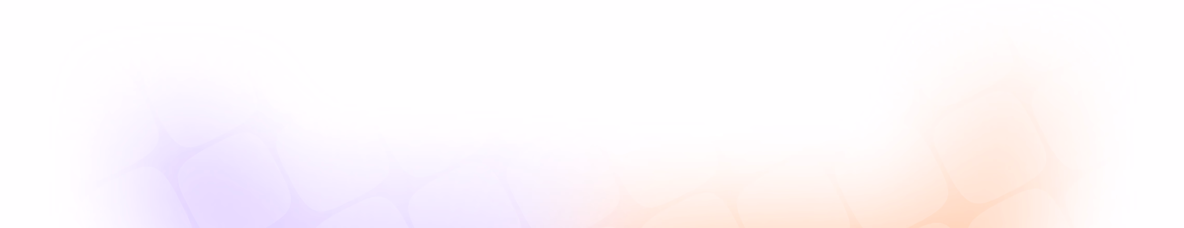 Soft gradient blur transitioning from purple on the left to peachy orange on the right