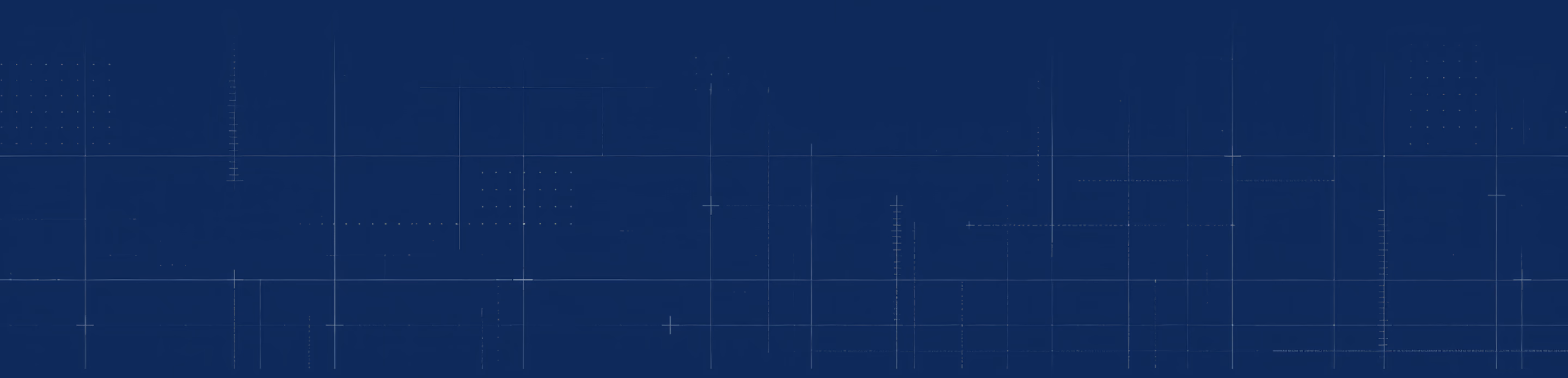 Dark blue background with subtle grid pattern and vertical light lines creating a technical, abstract design