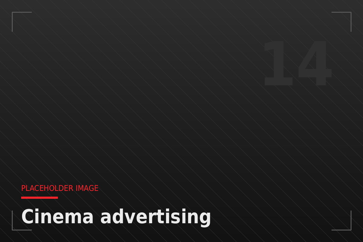 Cinema advertising screen in Dubai