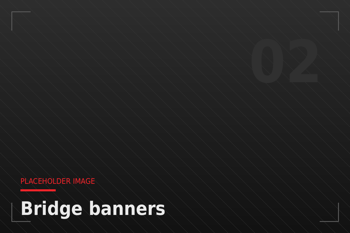 Bridge banner advertising over a Dubai highway