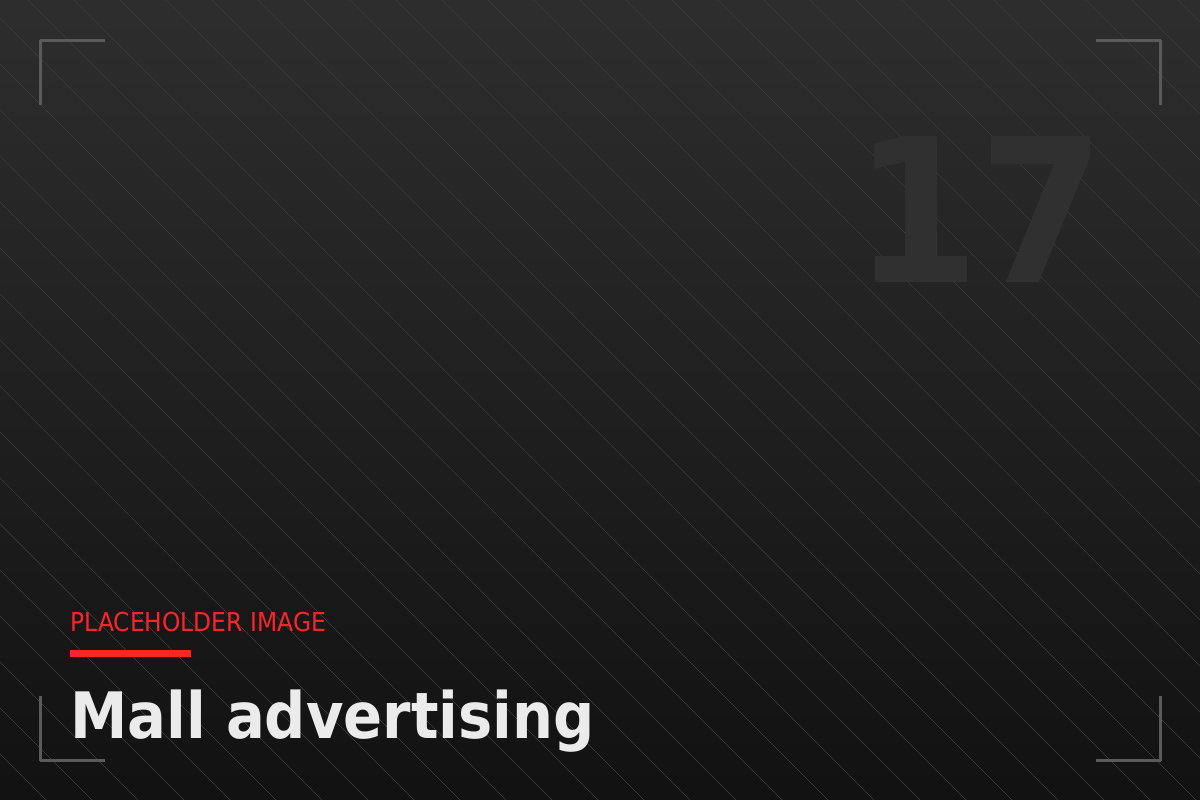 Digital mall advertising screen in a Dubai shopping mall