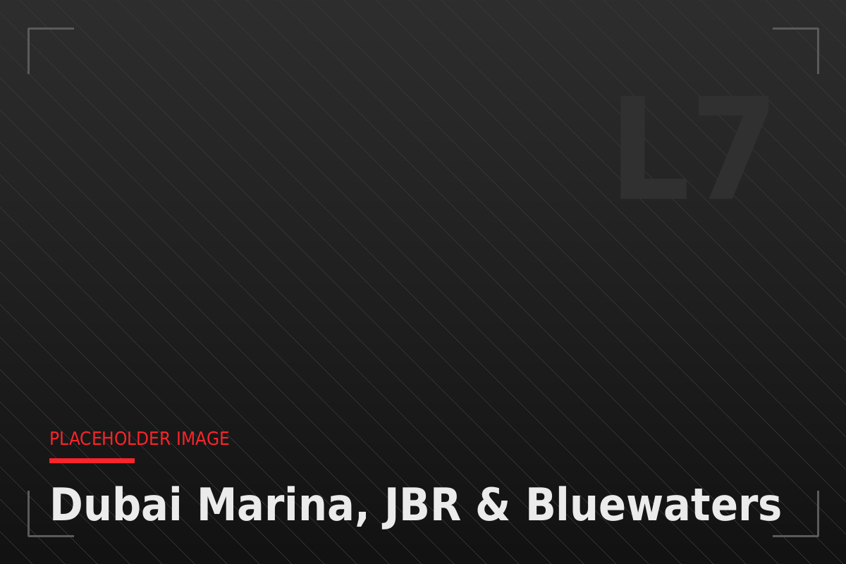 Outdoor advertising in Dubai Marina and JBR