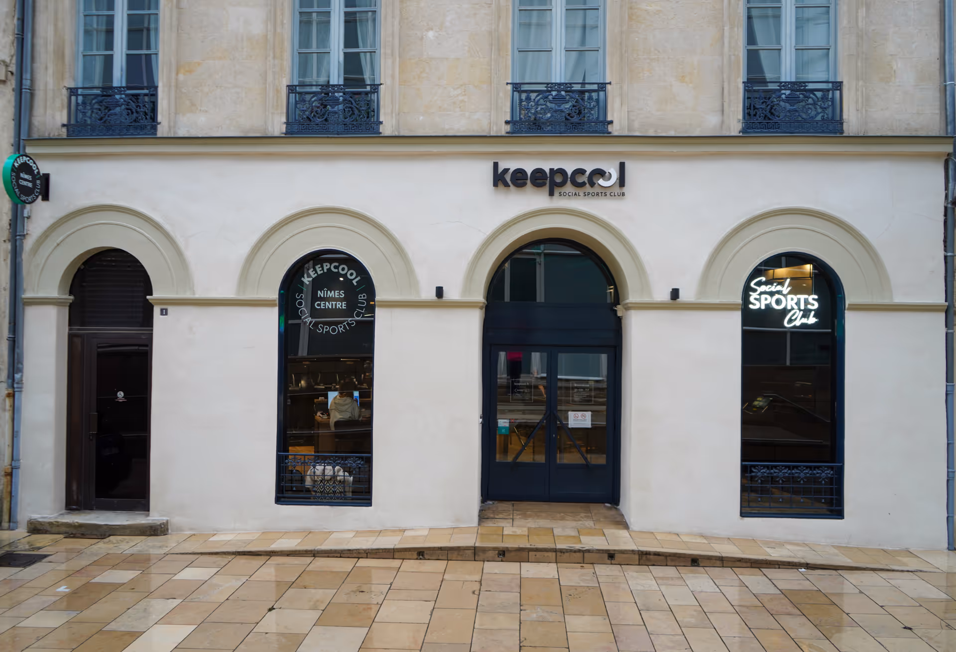 Entrée Keepcool salle sport coaching musculation cours collectifs France