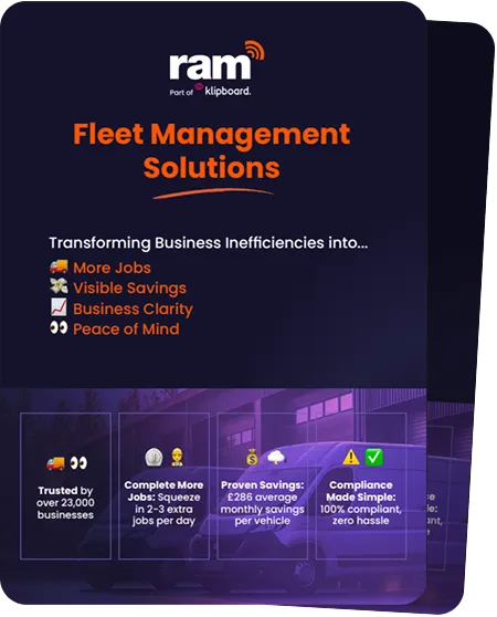 Fleet management solutions by ram, offering more jobs, visible savings, business clarity, and peace of mind, trusted by 23,000+ businesses with proven monthly savings and compliance simplicity.