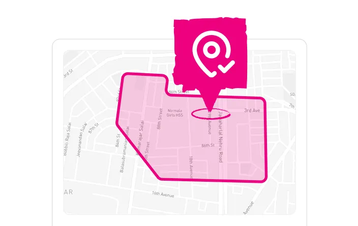 Map highlighting an area around 3rd Avenue and Capital Nethu Road with a location marker icon above it.
