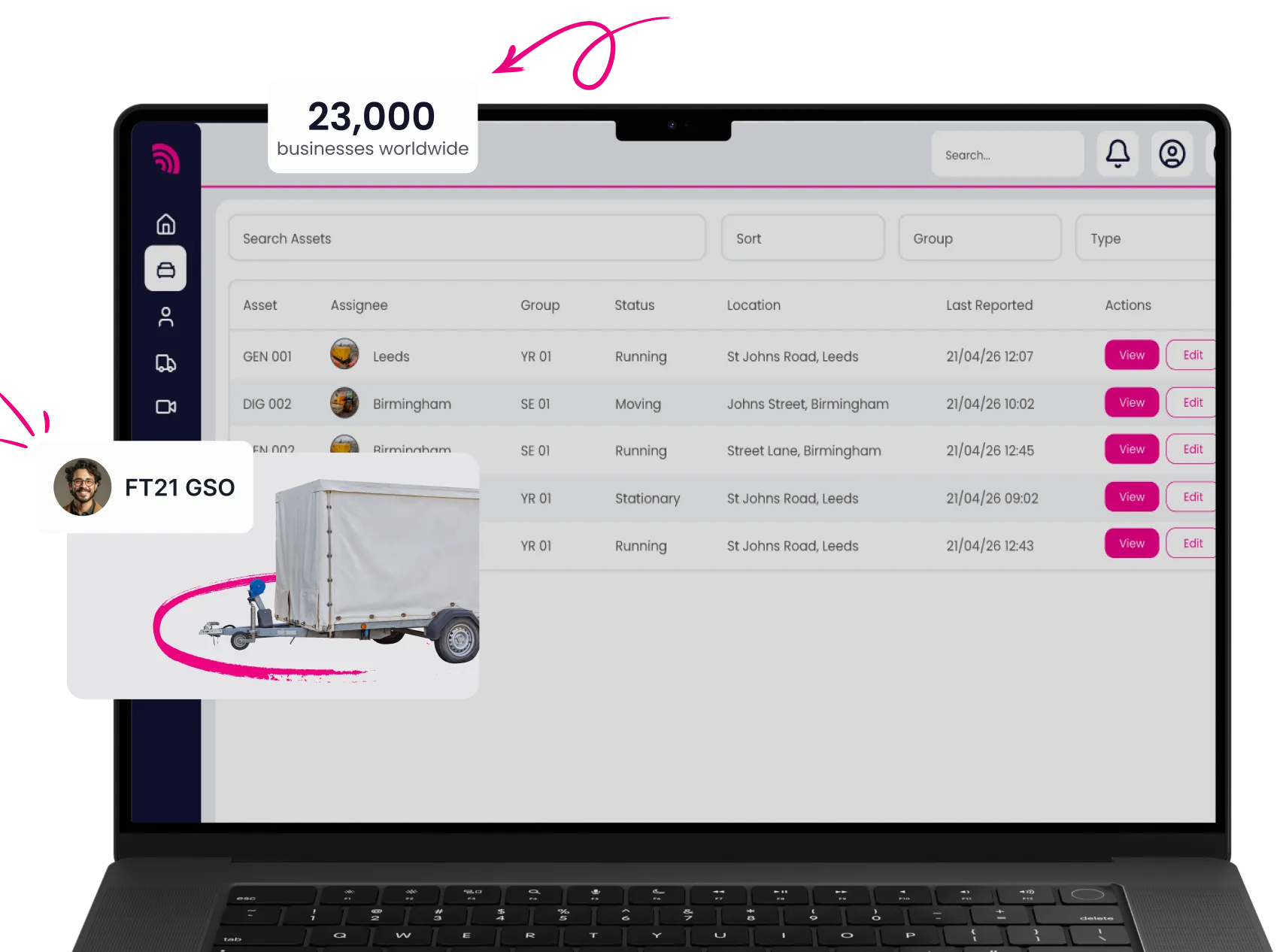 Trailer tracking with RAM Tracking