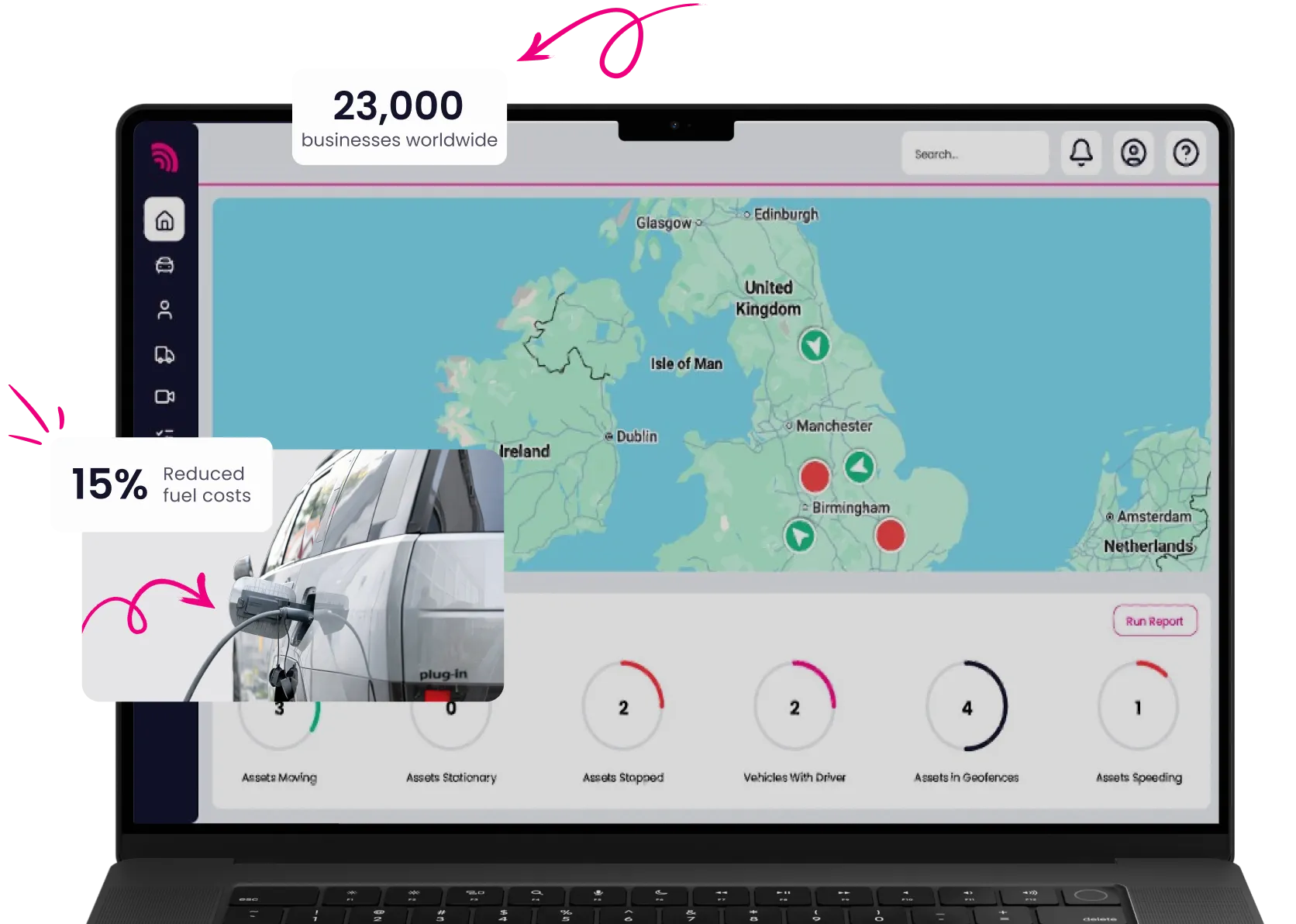 Electric vehicle tracking with RAM Tracking