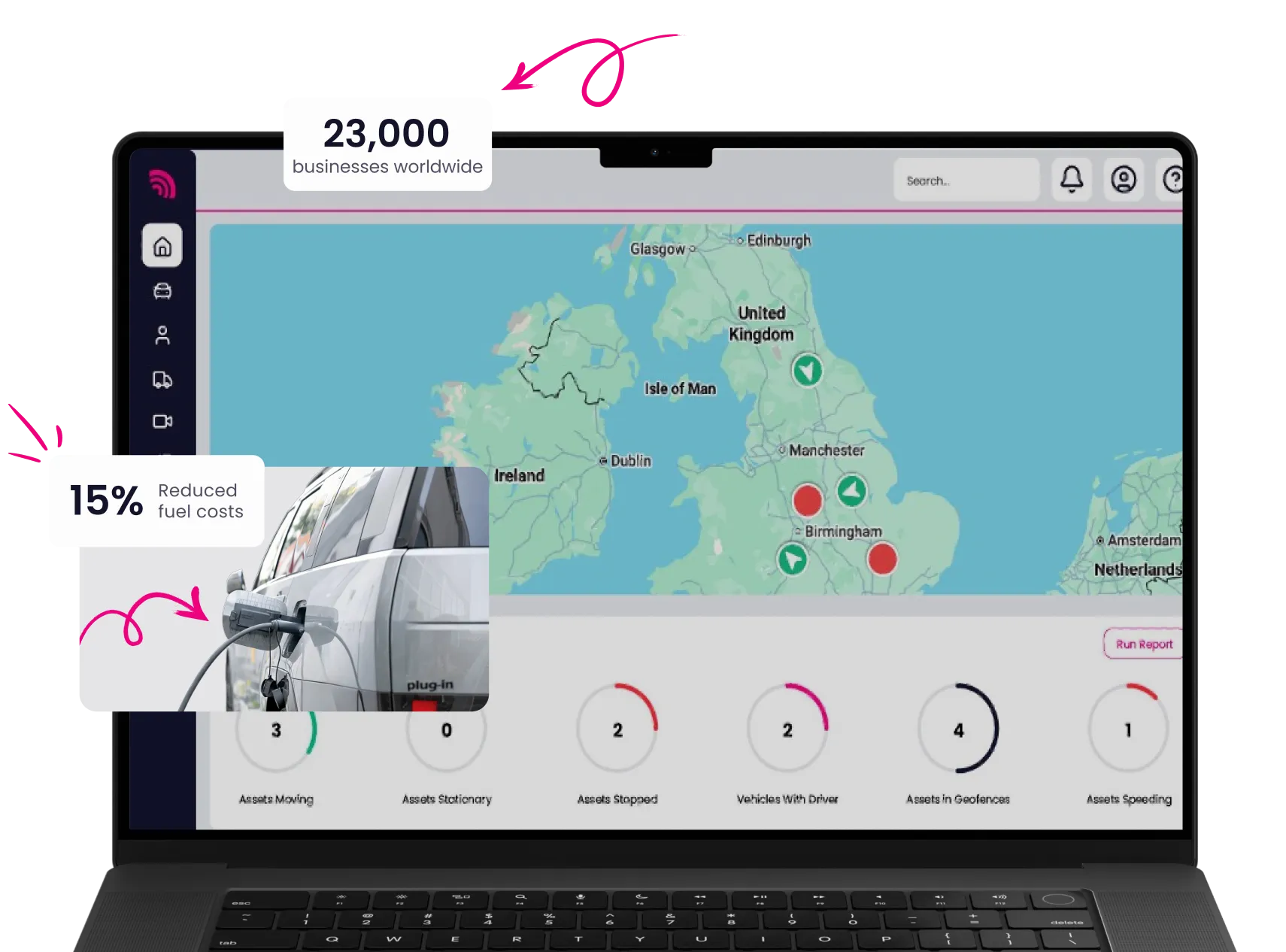 Electric vehicle tracking with RAM Tracking