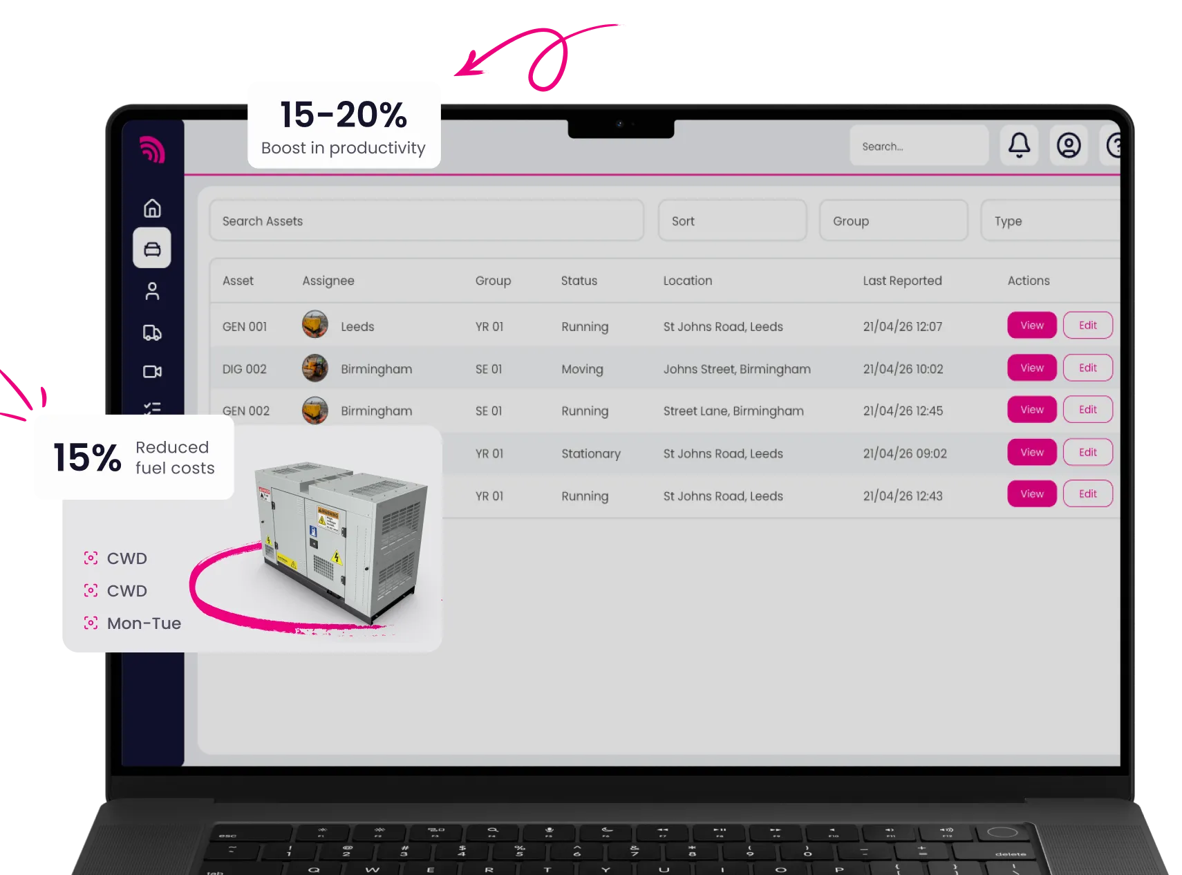 Asset tracking with RAM Tracking