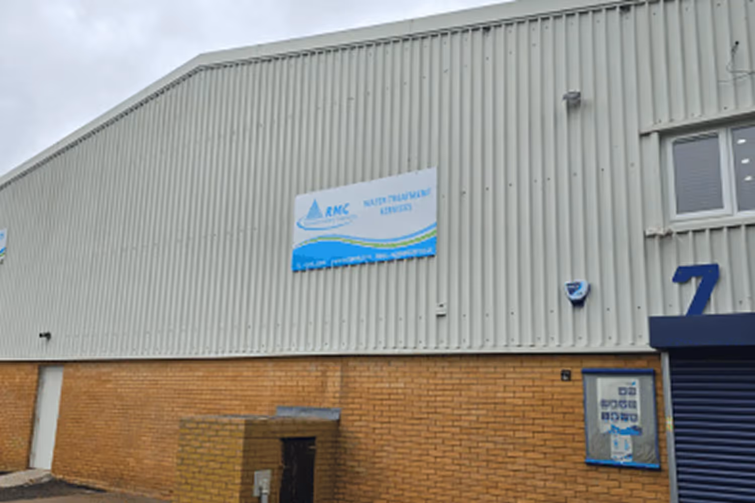 RMC Water Treatment Services building exterior with company signage