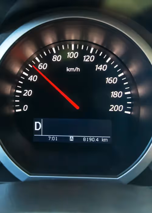 Speedometer in a vehicle