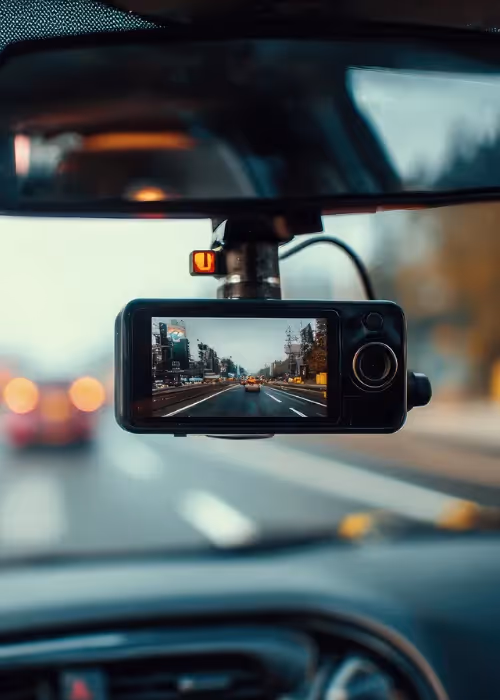 Fleet dash cam within a vehicle