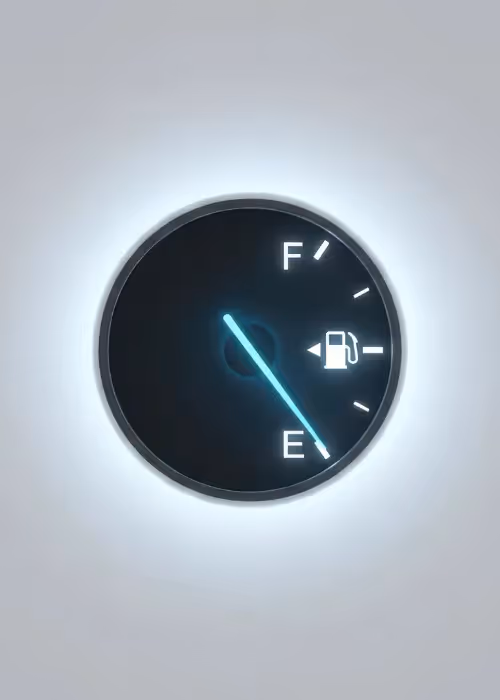 low fuel sign