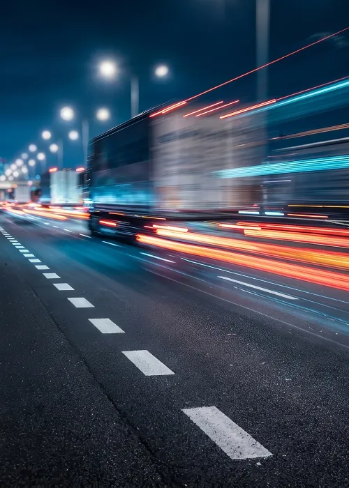 speeding truck