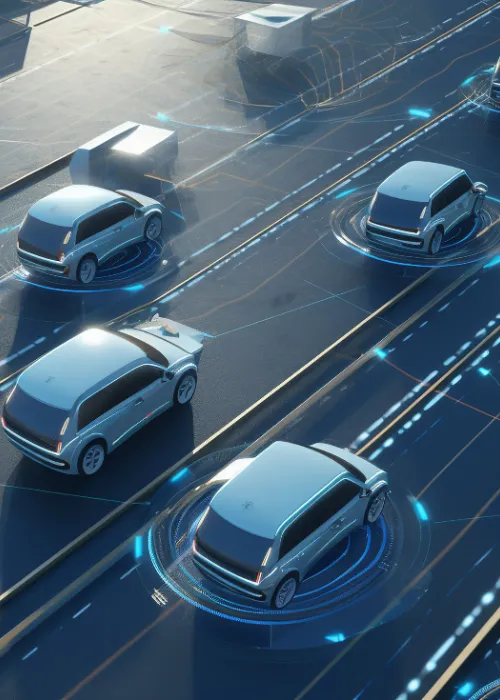 vehicles with signals around