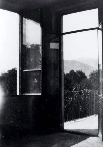 Blick aus dem grossen Schlafzimmer 1940 