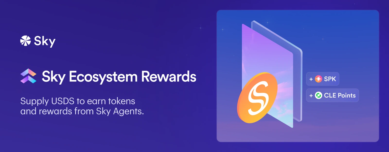 Each Sky Ecosystem partner distributes a set amount of Ecosystem Rewards to select pools available through Sky.money.