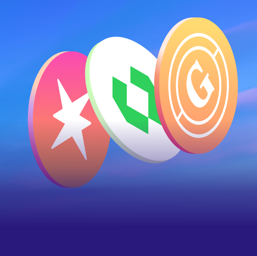 Sky Ecosystem Rewards thumbnail showing three Sky Agent token coins on a blue background