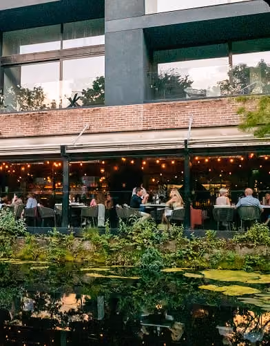 The planted terrace at Angelina's