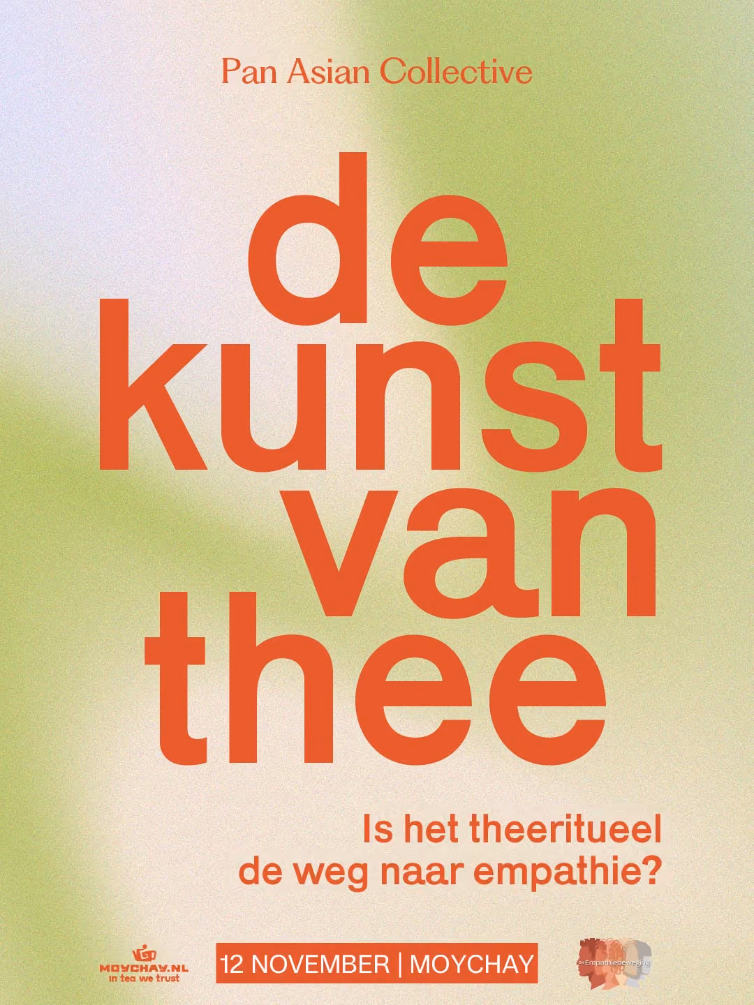 Poster De Kunst van Thee: is het theeritueel de weg naar empathie? 12 november bij Moychay