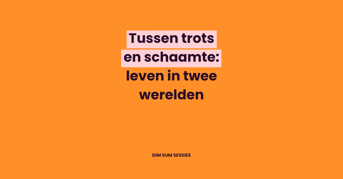 Tussen trots en schaamte