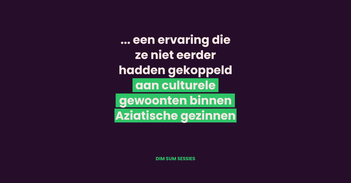 Dim Sum Sessie: Jongeren