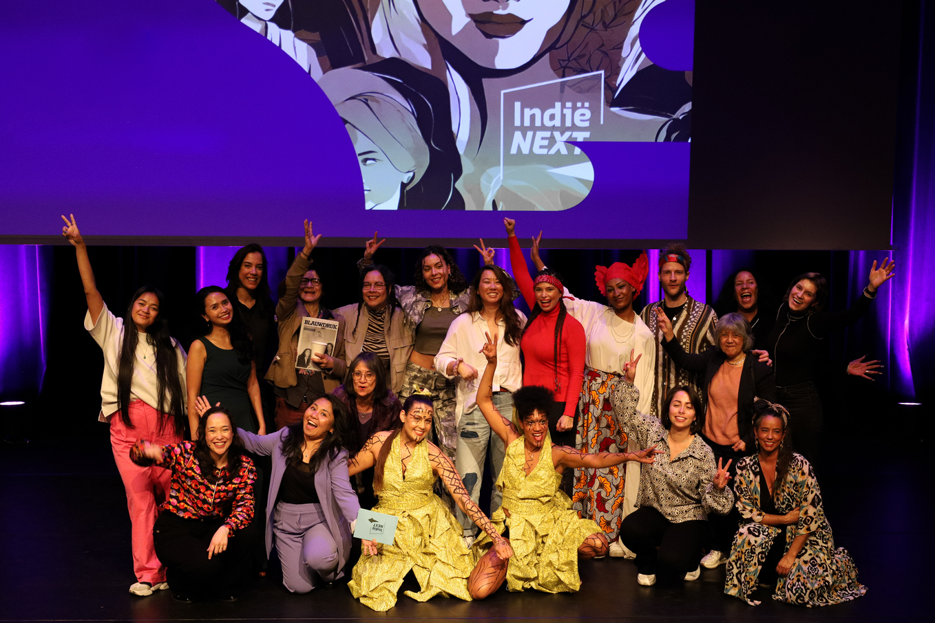 Publiek bij Indië NEXT in de Openbare Bibliotheek Amsterdam