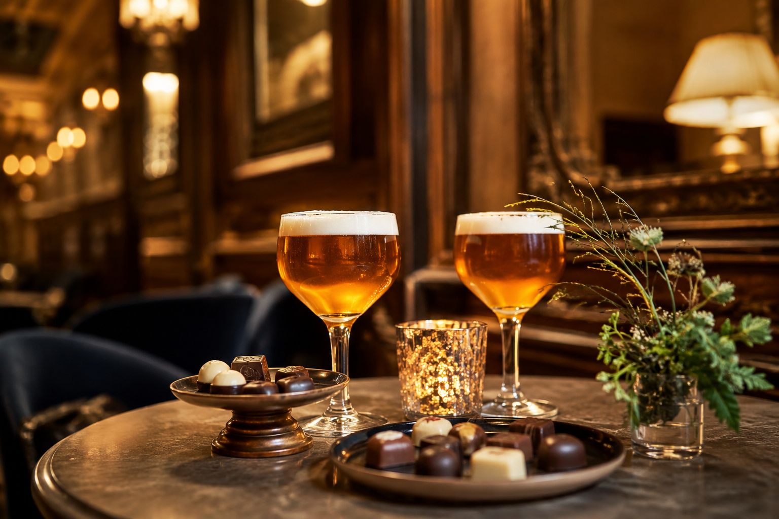 Bières belges et chocolats fins dans une adresse feutrée de Bruges
