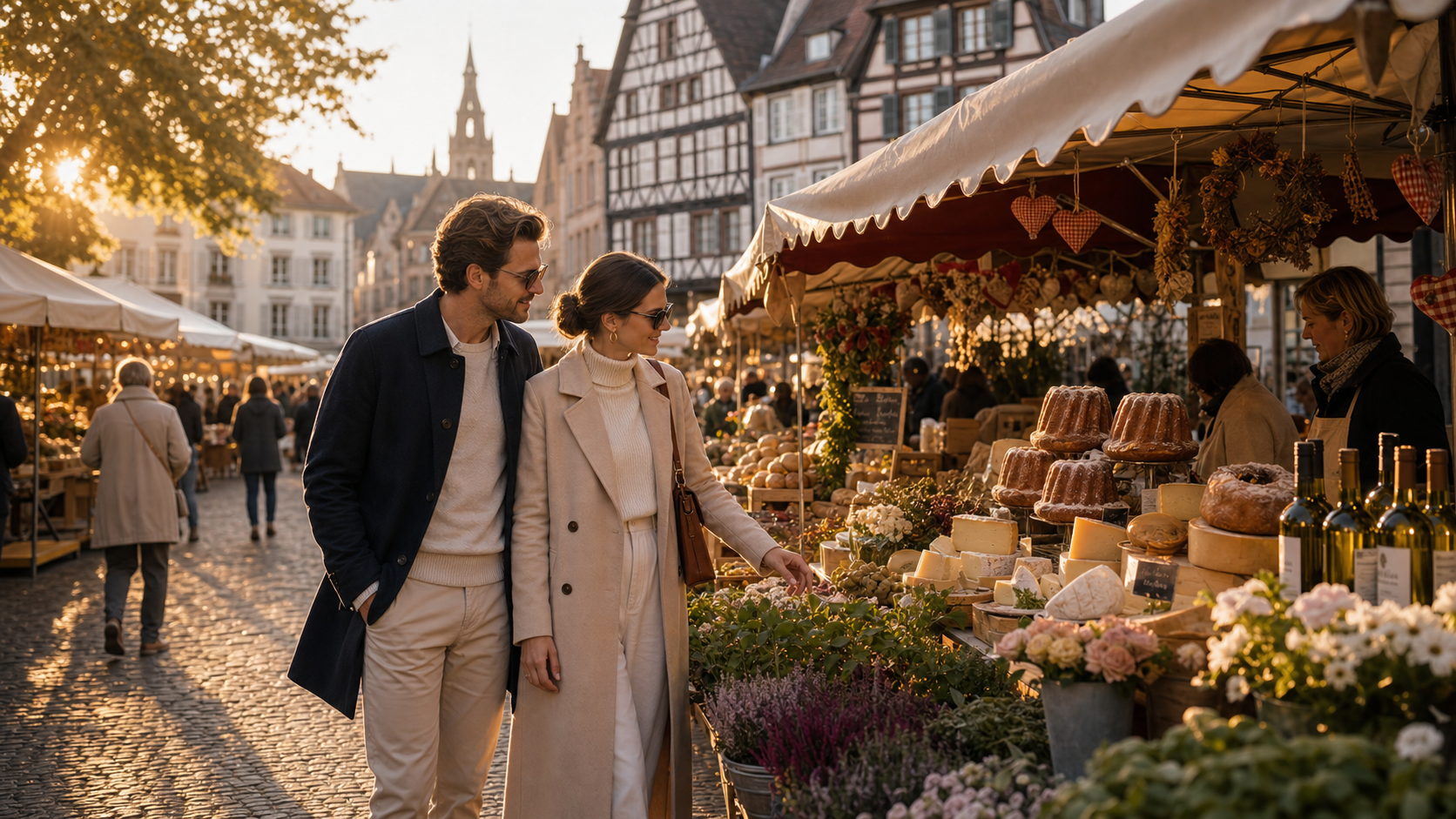 Marché alsacien à Strasbourg