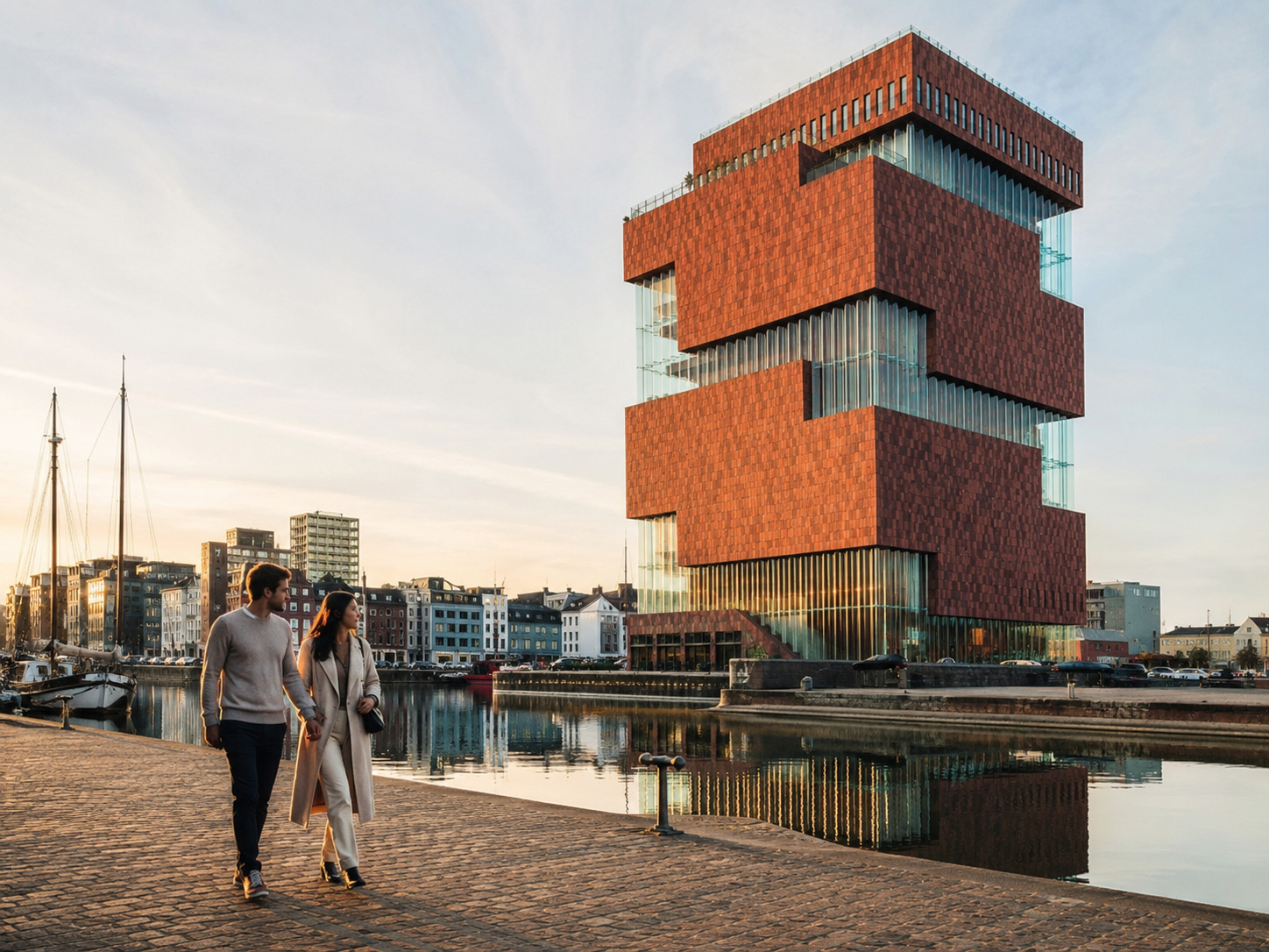 MAS Museum aan de Stroom au bord de l'eau à Anvers