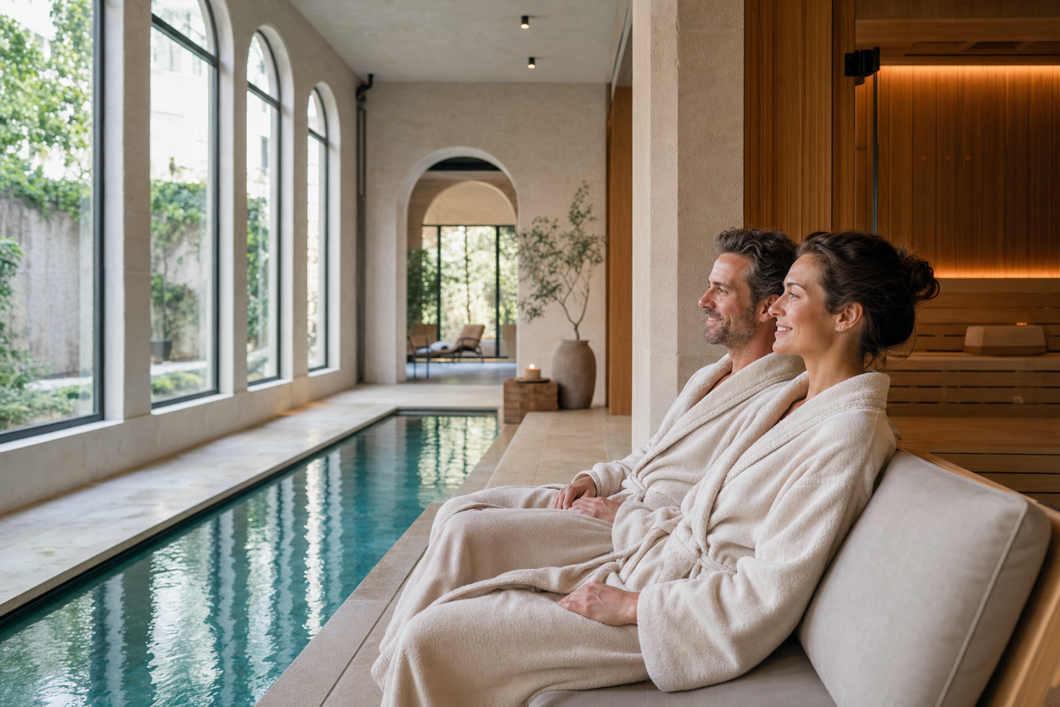 Moment de détente au spa Mix Brussels