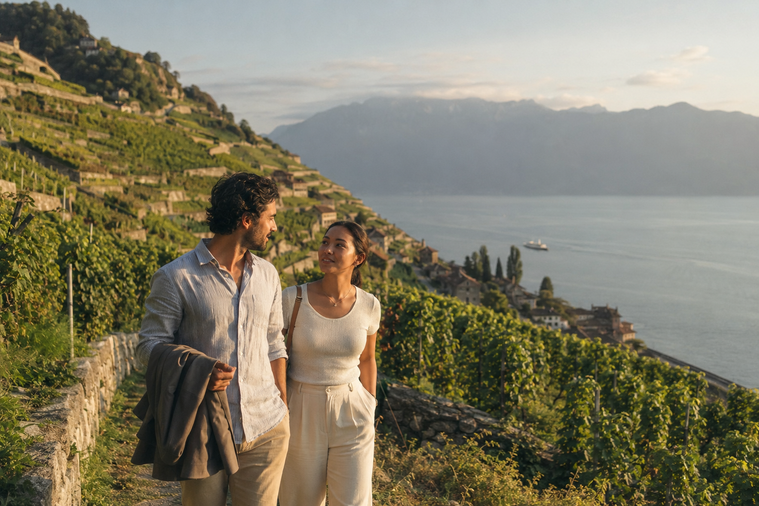 Lavaux et Vevey au bord du Léman