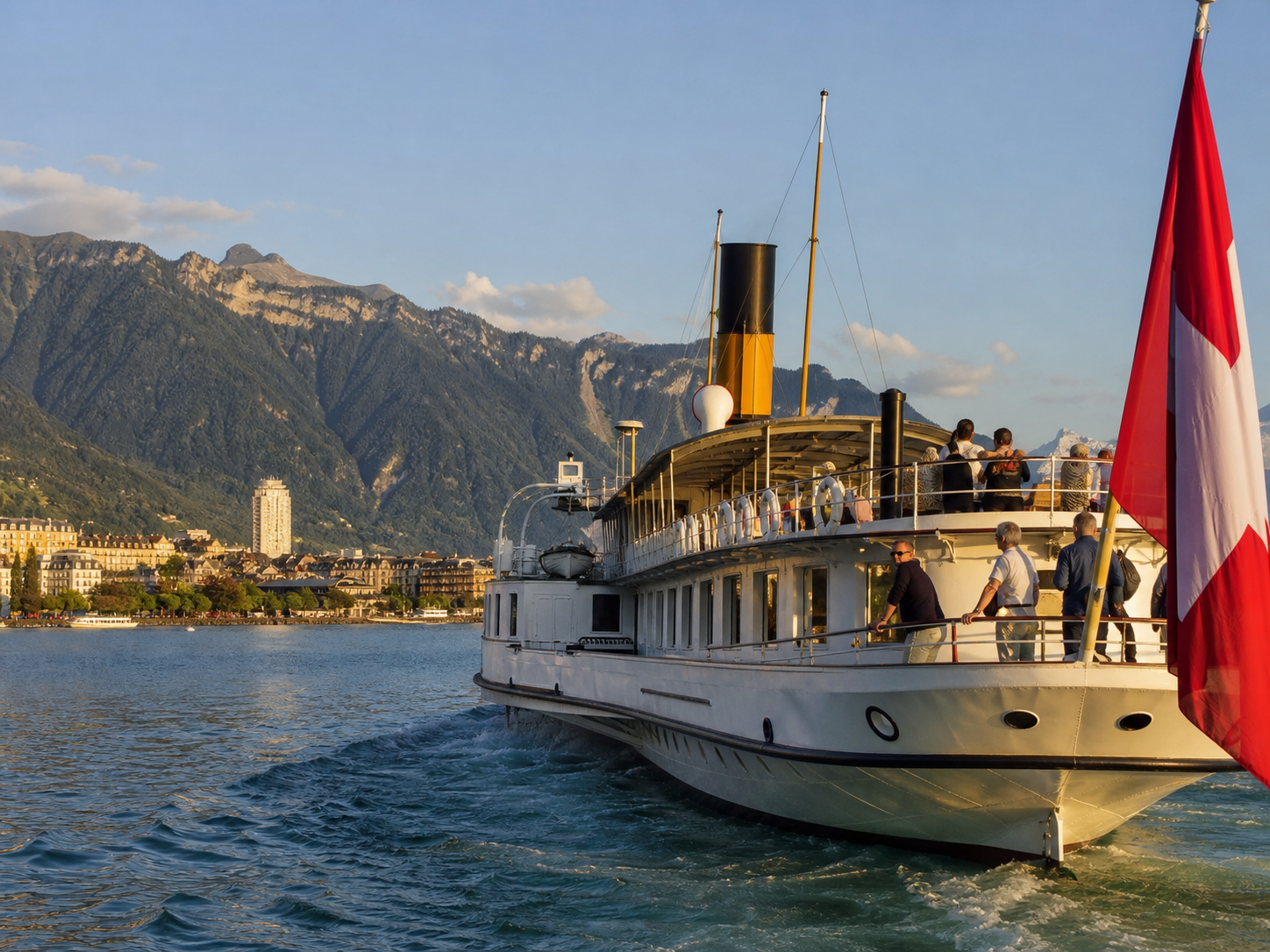 Bateau Belle Époque sur le lac Léman