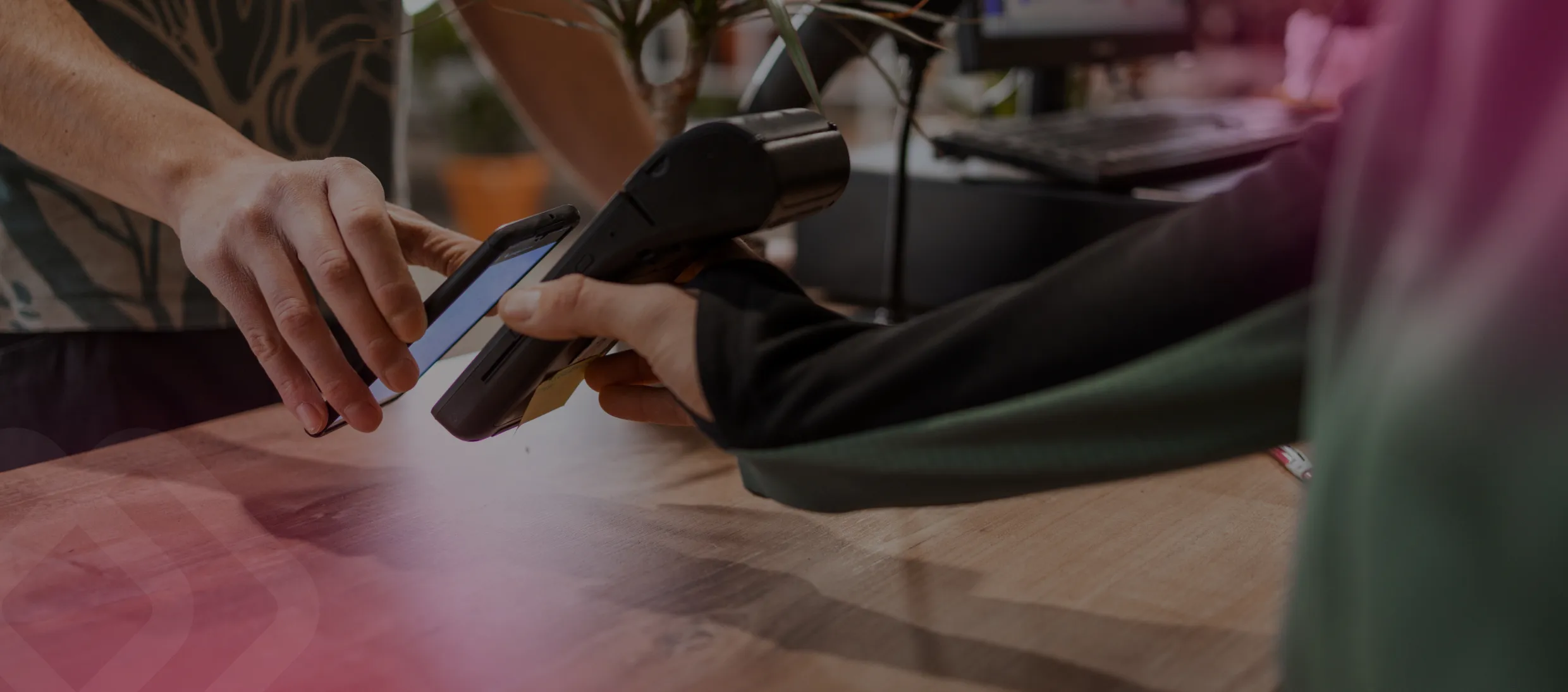 Paying with a phone at a card reader