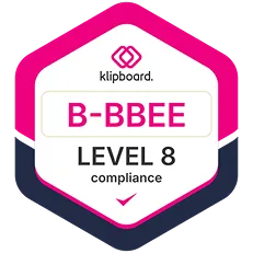 Klipboard B-BBEE Level 8 compliance badge