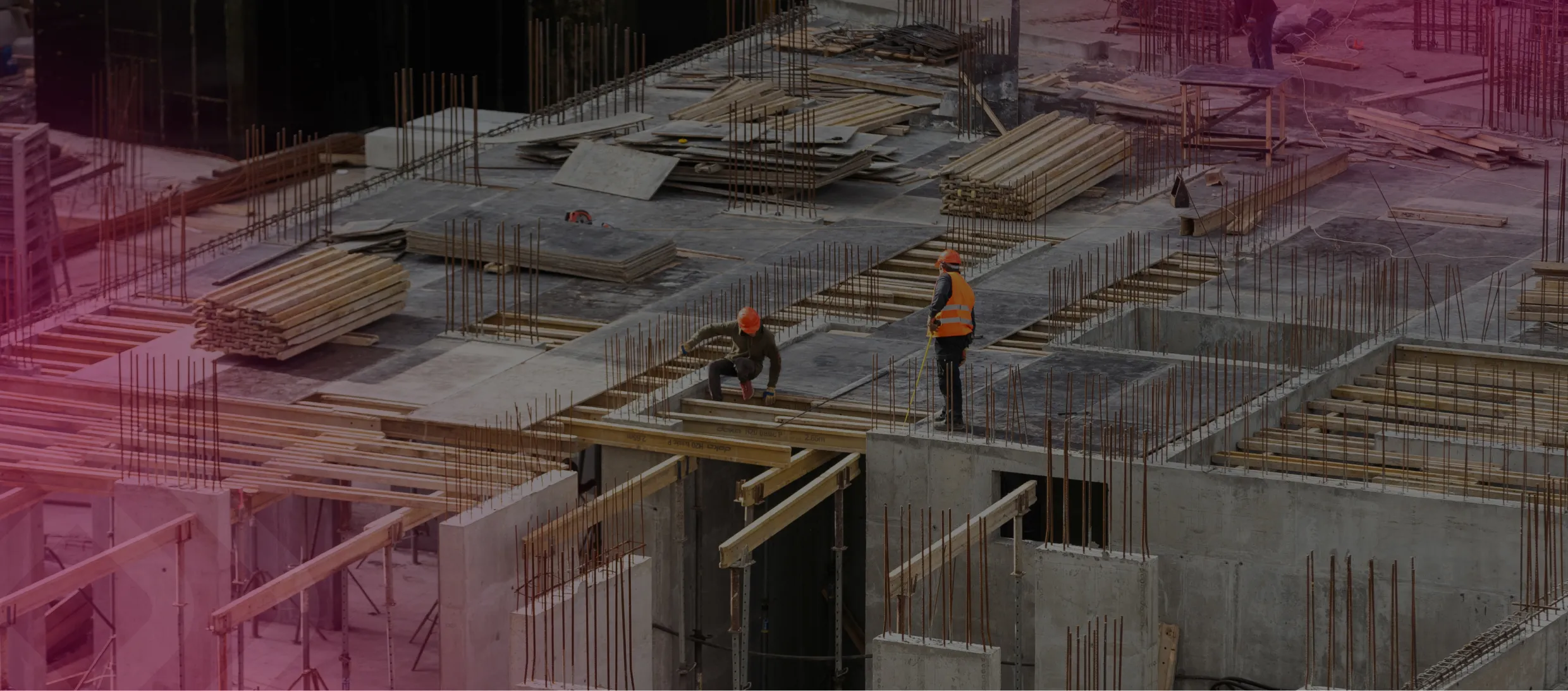 Construction site formwork