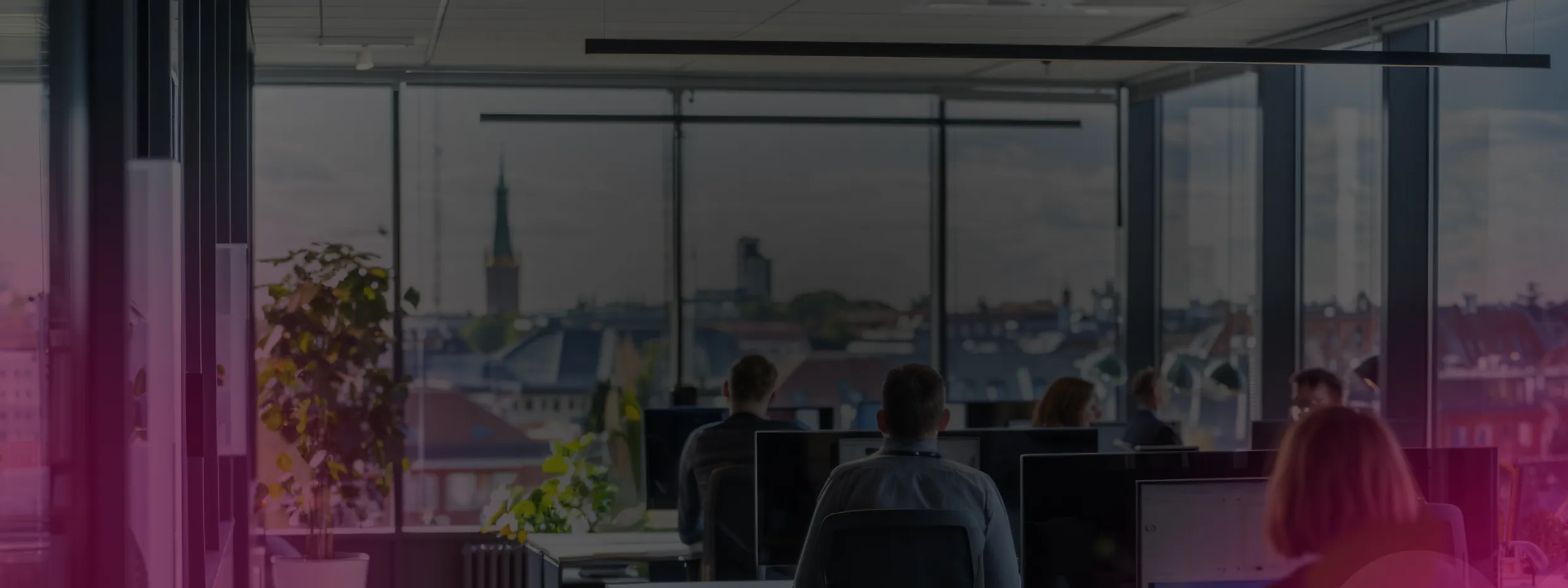 Team working in an office