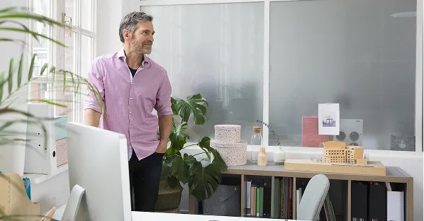 Man standing in an office