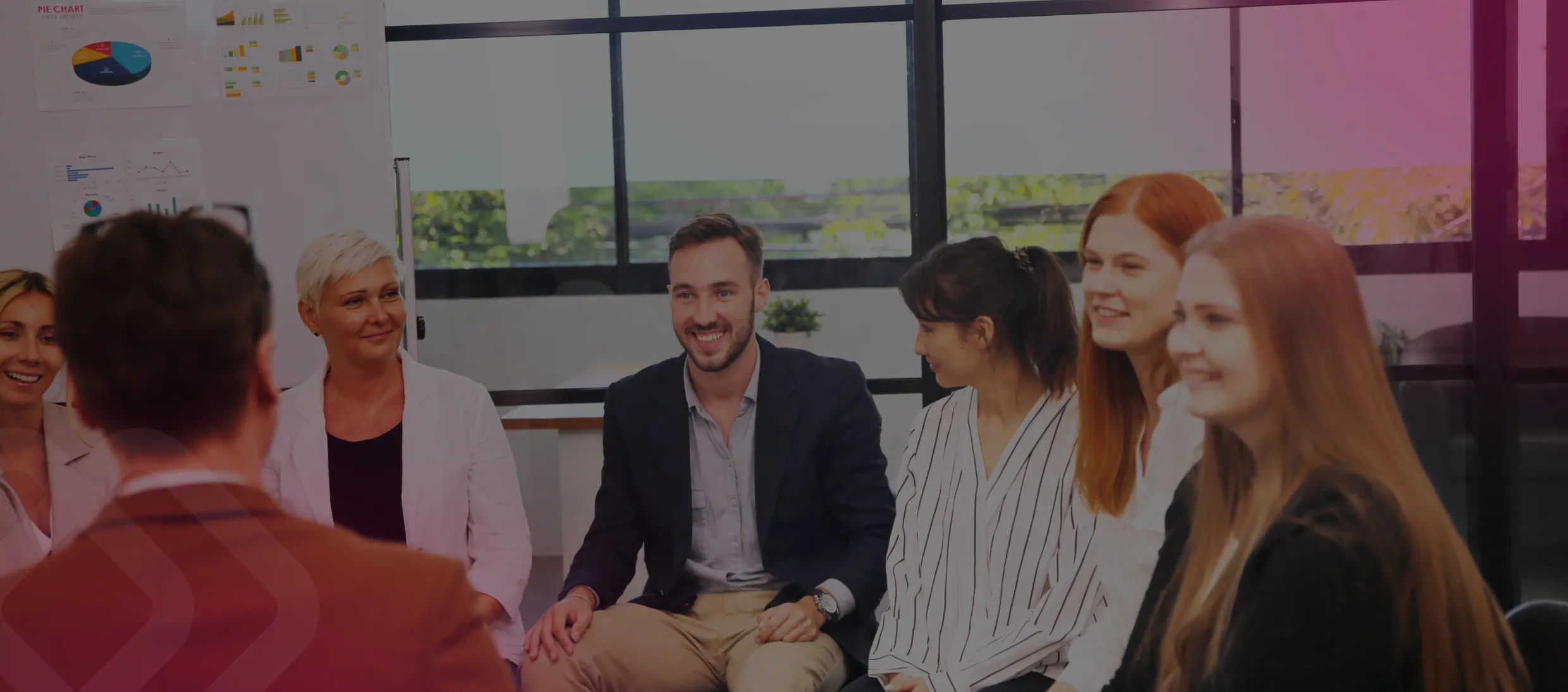 Team meeting in an office