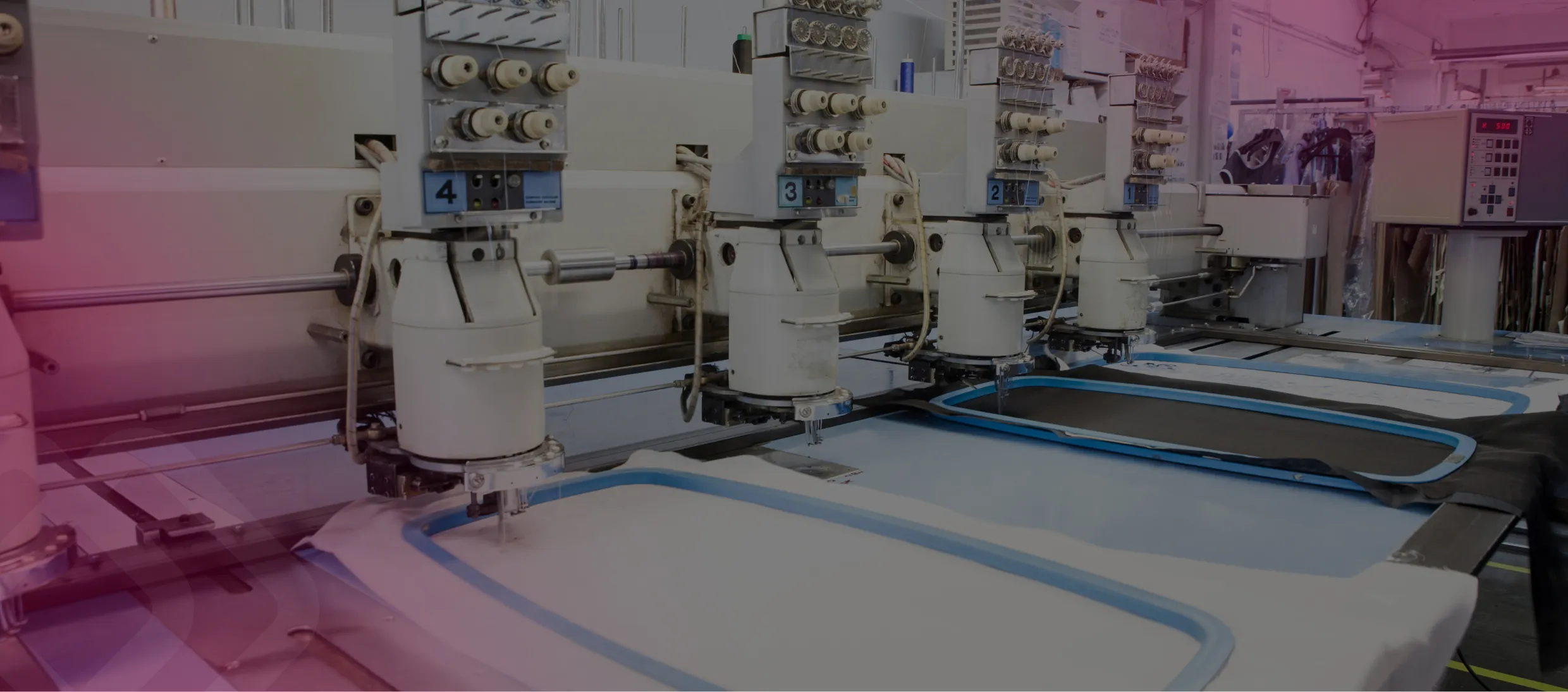 Industrial embroidery machine