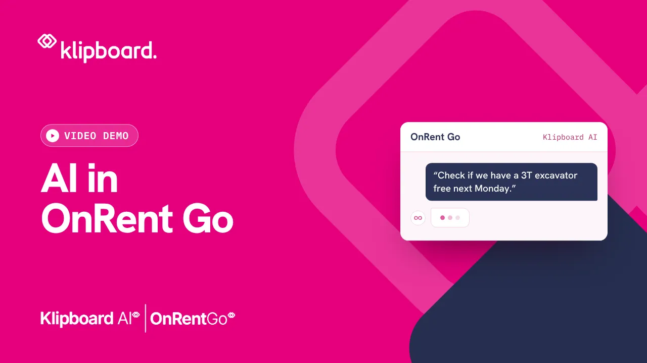 Video thumbnail: AI in OnRent Go