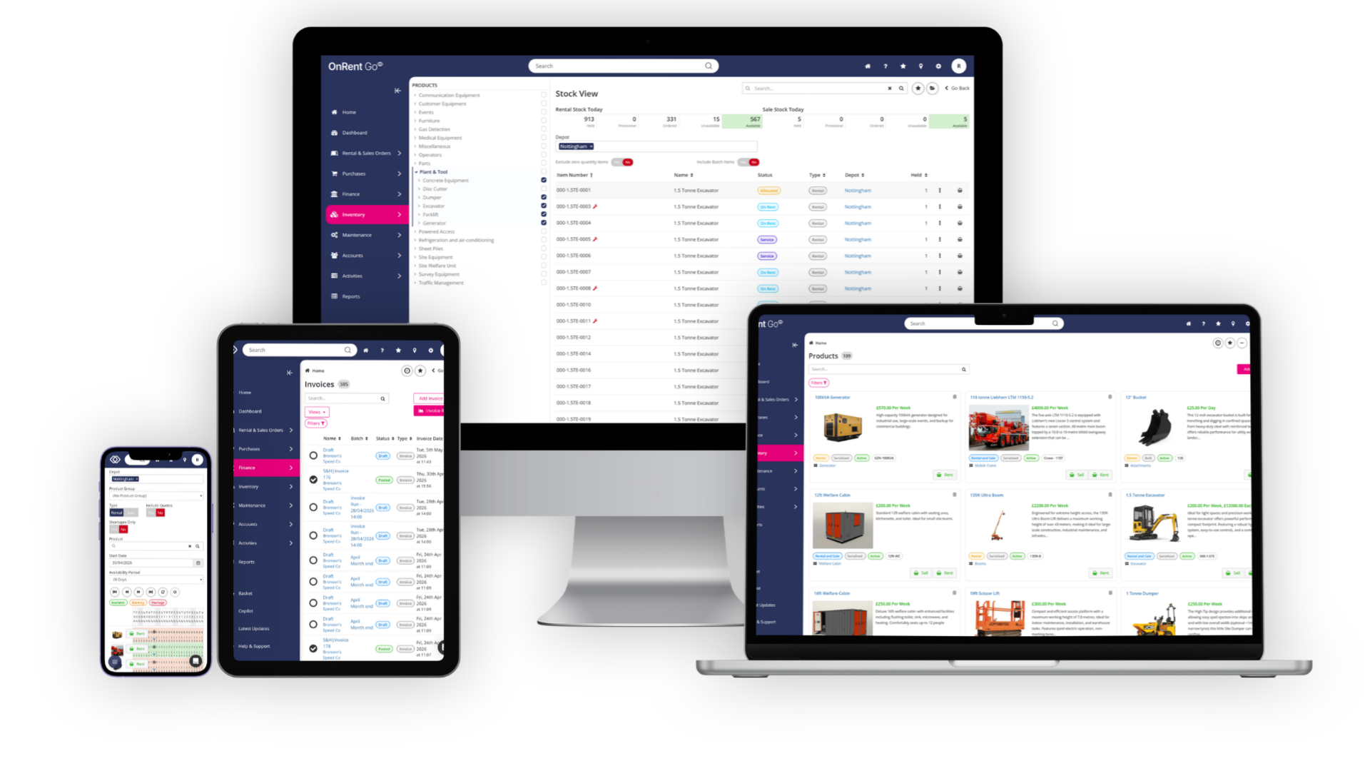 OnRent Go - Various Devices 1