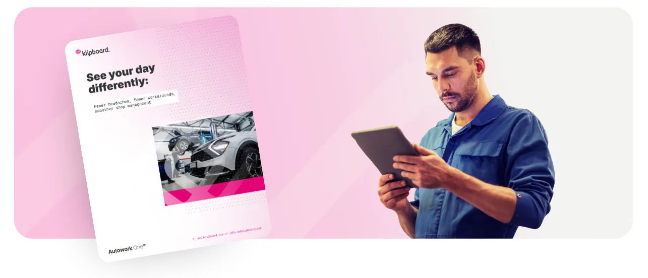Modern shop management header
