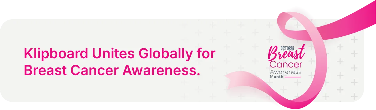 Klipboard Breast Cancer Awareness Month