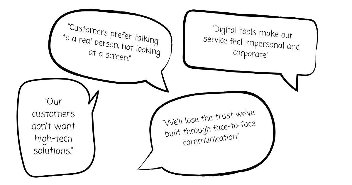 Common customer concerns to going digital