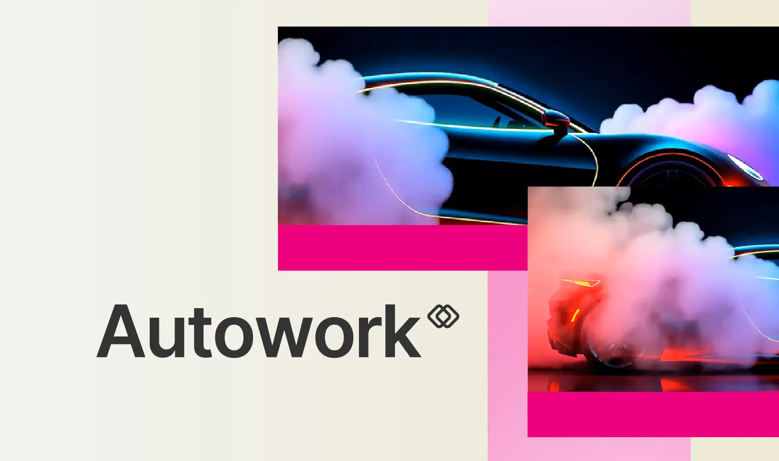 Klipboard logo with an auto mechanic inspecting a car alongside connected garage management software screens