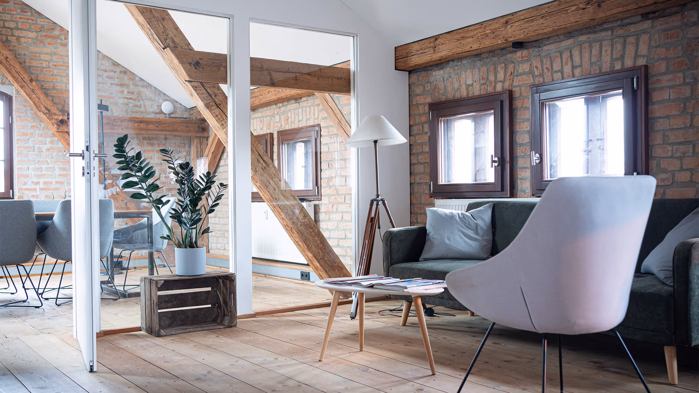 Lounge bei Simple Space Coworking in Leipzig.