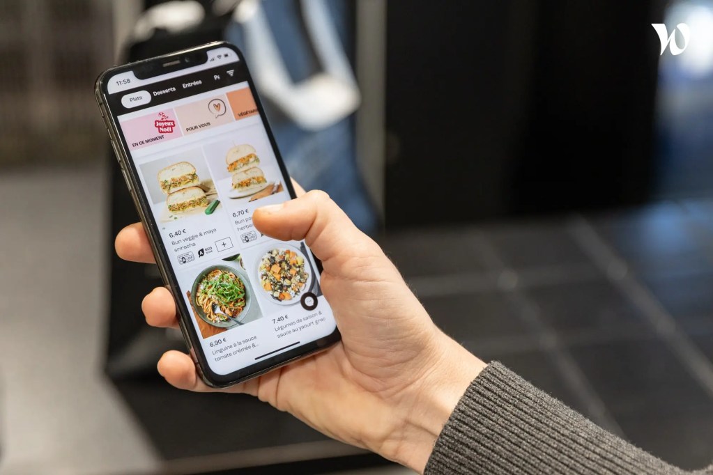 Commander son plat avec l'application FoodChéri